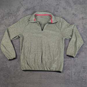 Smith & Eagle Sweater Men's Large 1/4 Zip Pullover Green